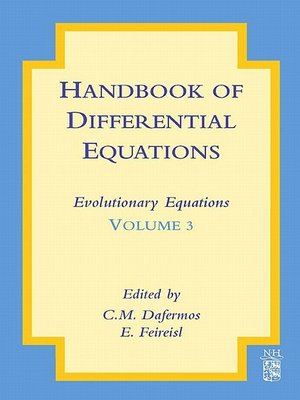 cover image of Handbook of Differential Equations: Evolutionary Equations, Volume 3